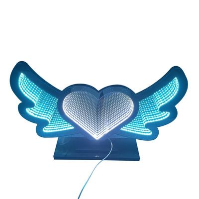DC 12V Voltagem de entrada Infinity Mirror Neon Sign para Decoração de Natal Design personalizado