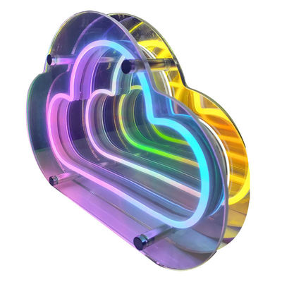 DC12V/AC110-220V Custom Infinity Logo Colorido LED 3D Neon Wall Tunnel para DJ Disco Party