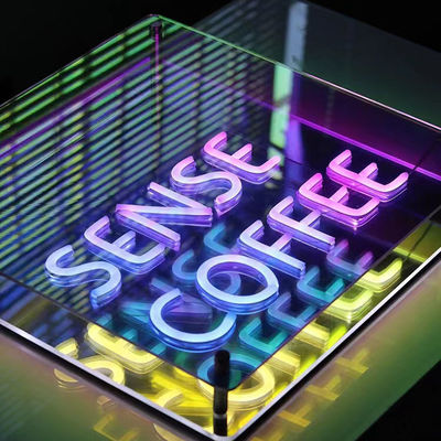 DC12V/AC110-220V Custom Infinity Logo Colorido LED 3D Neon Wall Tunnel para DJ Disco Party