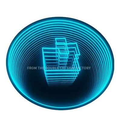 Tendências de moda Infinity Light Sign Neon Mirror para Decoração de Parede LED Neon Infinity Mirror Decoração