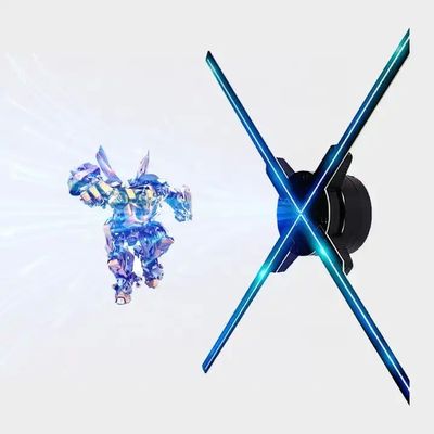 Ventilador LED de publicidade holográfica 3D com controle Wifi e imagem rotativa de ponta