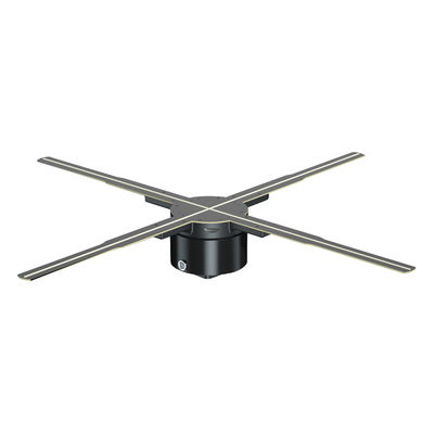 Ventilador LED de publicidade holográfica 3D com controle Wifi e imagem rotativa de ponta