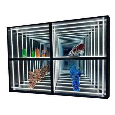 Cores personalizáveis Infinite Abyss Mirror Display Case para casas e espaços comerciais