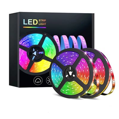 WiFi controlado RGBW LED Strip Light 5m 10m 50m 12V 24V 5050 Mudança de cor Multicolor