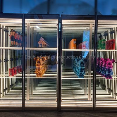 Cores personalizáveis Infinite Abyss Mirror Display Case para casas e espaços comerciais
