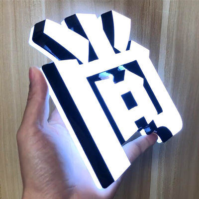 OEM Outlet Acrílico Frente e traseiro LED Caracteres luminosos para publicidade