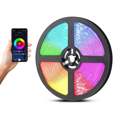 3- 180LEDS 10M TUYA WIFI Control 24Key IR remoto Sincronização de música Alexa Assistente Google Compatível RGB 5050 LED Strip Light