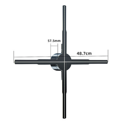 Ventiladores holográficos Projector de publicidade 3D Wifi Led Sign Player Display de publicidade remoto
