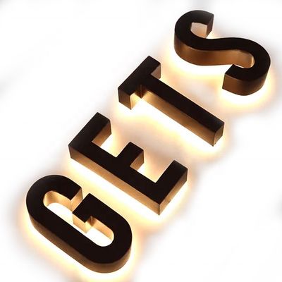 Lâmpadas de letras de alfabeto LED para sinalização de publicidade Adaptador AC110V-240V / DC 12V
