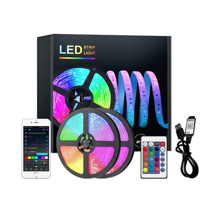 Serviço de soluções de iluminação 30 metros 12V Bluetooth LED Strip Light com 5050 RGB RGBIC