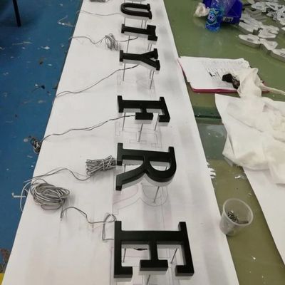 Lâmpadas de letras de alfabeto LED para sinalização de publicidade Adaptador AC110V-240V / DC 12V