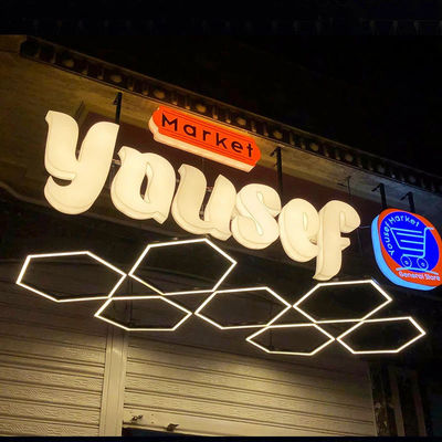 Lâmpadas de aço inoxidável de LED acrílico
