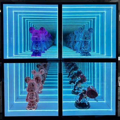 Infinity Abyss Mirror Display Case Cores personalizáveis e opções de espessura personalizadas