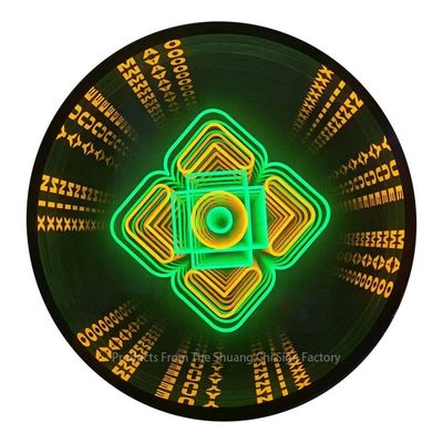 Transforme o seu espaço com Infinite Mirror 3D Custom Led Neon Sign Abrace a Criatividade