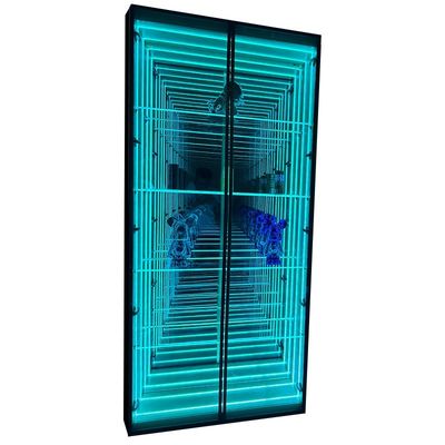 2024 Armazenamento decorativo de dupla finalidade interior exterior Abismo Espelho Armário de exibição de luz