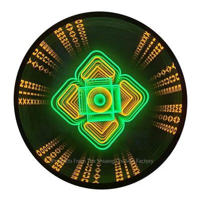3D Neon Abyssal Mirror com design personalizado e 80lm/w Lâmpada eficiência luminosa