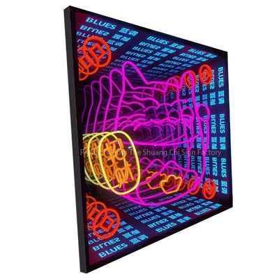 3D Neon Abyssal Mirror com design personalizado e 80lm/w Lâmpada eficiência luminosa
