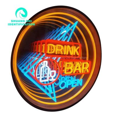 3D Neon Abyssal Mirror com design personalizado e 80lm/w Lâmpada eficiência luminosa