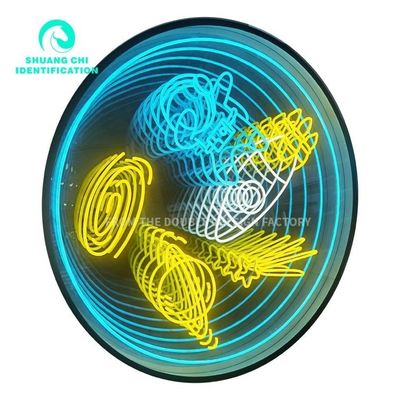 Coleção Neon Abyss Mirror 12 Opções de decoração de interiores para espaços internos contemporâneos