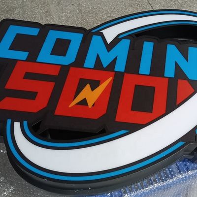 Sinais de iluminação exterior personalizados Sinais de iluminação acrílica para publicidade