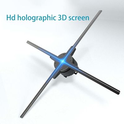 Ventilador de exibição holográfica 3D com LED Tempo de resposta de 24 horas e ângulo de visão de 176°