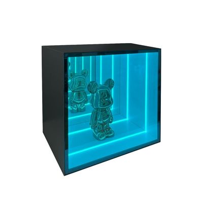 Indoor Outdoor pendurar parede led mudança de cor luz decorativa abismo infinito espelho de exibição de espelho armário