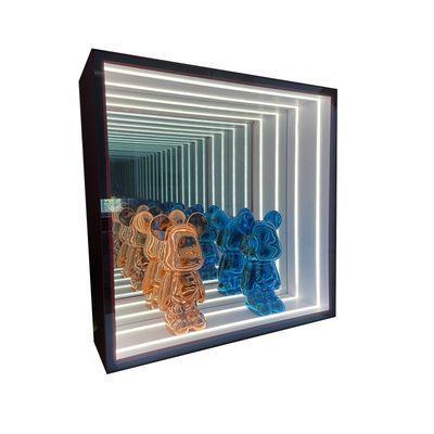 Espessura personalizada Display de luz exterior interior Armazenamento Abismo Túnel Gabinete de espelhos