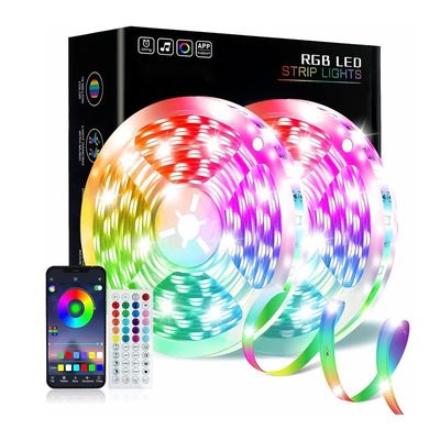 Modo Bluetooth Switch 5050 SMD 220V 110V 100m Sala Smart Flexível LED Light Bar Impermeável RGB LED Strip Lights