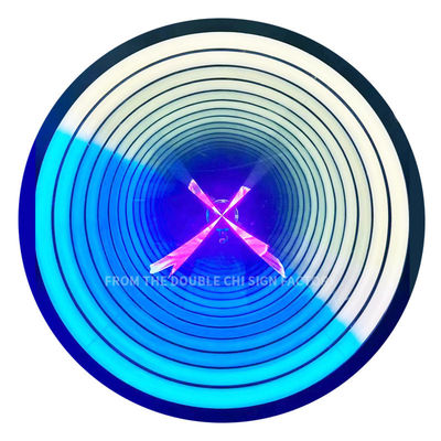 Signo de carta de túnel LED de vidro com efeito de espelho infinito e tensão DC12V/AC110-220V