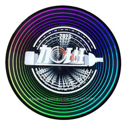 Signo de carta de túnel LED de vidro com efeito de espelho infinito e tensão DC12V/AC110-220V