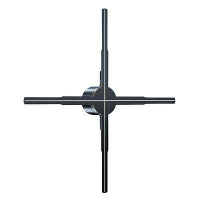 Display holográfico HD de 75cm de controle de nuvem 2023 Maior ventilador de holograma de publicidade LED interior