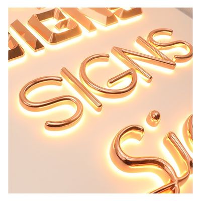 Caracteres luminosos Luzes de letras LED para exibição de publicidade interna e externa
