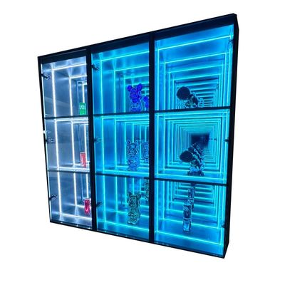 Tendência de Moda de 2024 Tamanho Personalizado Lego Vinho Cartão Colecionável Infinity Mirror Display Case