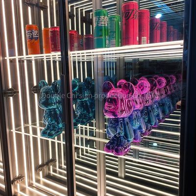 Tendência de Moda de 2024 Tamanho Personalizado Lego Vinho Cartão Colecionável Infinity Mirror Display Case