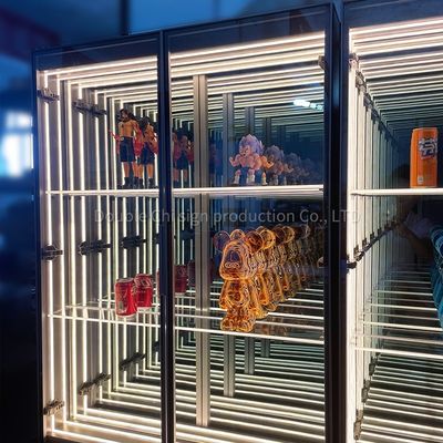 Tendência de Moda de 2024 Tamanho Personalizado Lego Vinho Cartão Colecionável Infinity Mirror Display Case
