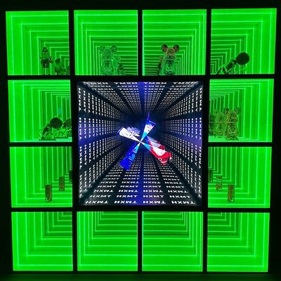 Caso de Display de Luz LED de Alto Brilho personalizado para Magic Mirror Glass Cake Hat Watch