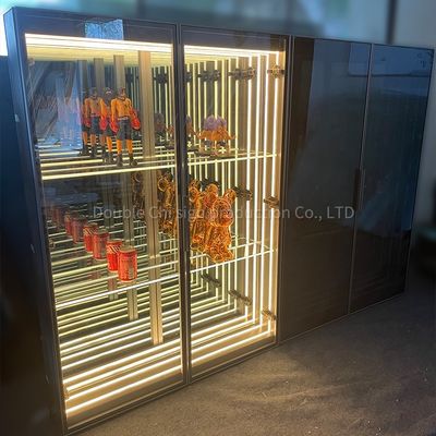 Caixa de exibição de espessura personalizada profissional para espaços comerciais DC12V/AC110-220V