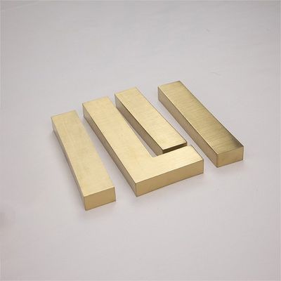 Luz LED de alto brilho de aço inoxidável retroiluminado acrílico 3d iluminado Carta Logotipo