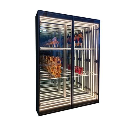 Caixa de visualização de vidro LED de alta luminosidade atraente para visualização de vinho e cerveja