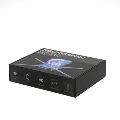 Modelo Universal 1700cd Projector de Hologramas 65cm Brilho e APP Upload de conteúdo