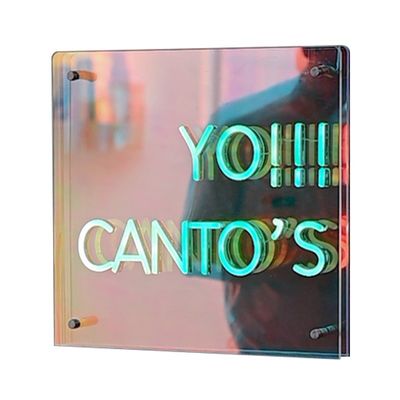 Instalação parafusos fixação Infinity Abyss Espelho LED letras para sinais de loja