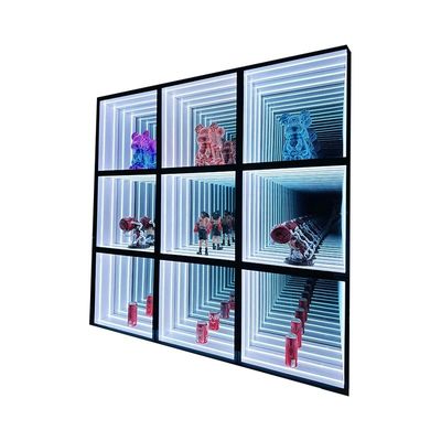 LED Strip Light Infinity Mirror Display Case para loja de vendas de móveis de showroom personalizado