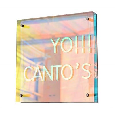 DC 12V/AV110V-220V Infinity Mirror LED Letters Design delicado para sinais de shopping mall
