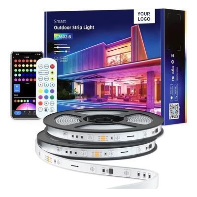 12V IR Control Decoração interior 5m Residencial Bluetooth SMD 5050 RGB LED Strip Lights