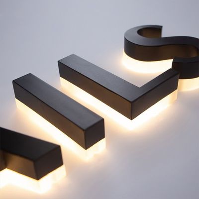 Painel digital para publicidade Sinais abertos Luz LED Caracteres luminosos Letras alfabéticas