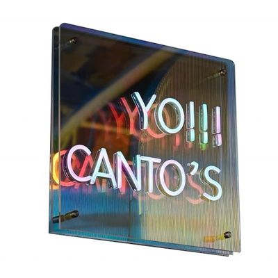 Espelho de letras acrílicas 3D LED personalizadas Espelho de infinito para painéis publicitários