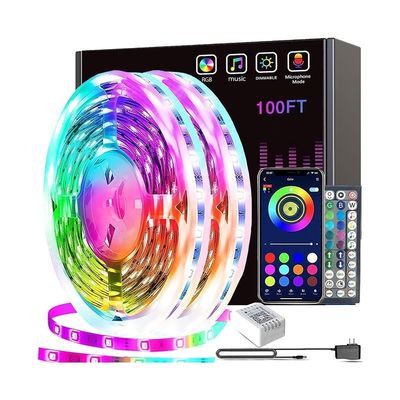 12V 10mmPCB Magic LED Strip 60LEDS/M IC WS2811 5050RGB IP20 50000 Tempo de trabalho CRI 80