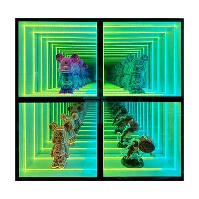 Tendência Infinity Mirror Display Case para jóias Cosméticos Perfumes e relógios Personalizável