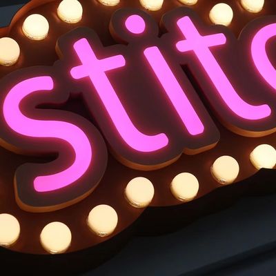 Sinais de letras do alfabeto LED personalizados de dois lados iluminados para exibição interna e externa