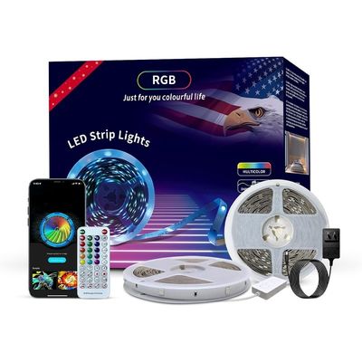 12v Wifi controlado SMD flexível 5050 2835 RGB LED Strip Light para iluminação de férias